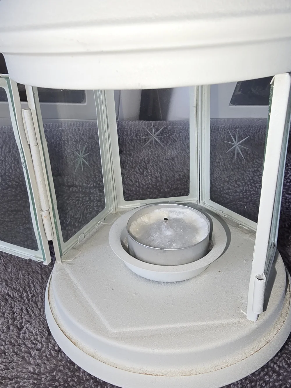 IKEA ROTERA White Lantern Candle Holders Set of 4 Tealight 301.229.86